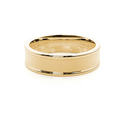 Men's Yellow Gold Wedding Rings & Bands