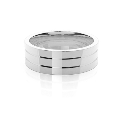 Silver Men's Wedding Bands