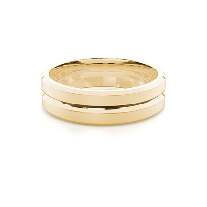 Men's Yellow Gold Wedding Rings & Bands