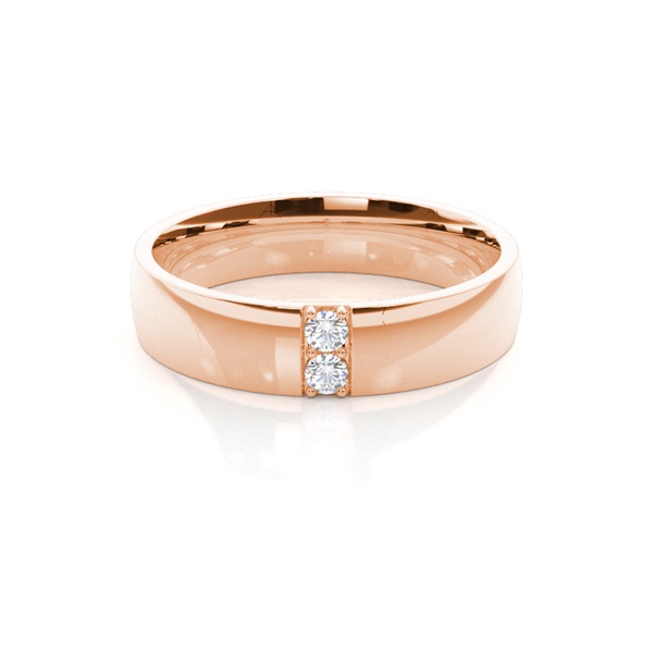 5.00mm Studded Comfort Fit Mens Wedding Band