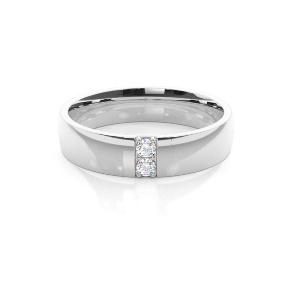 5.00mm Studded Comfort Fit Mens Wedding Band