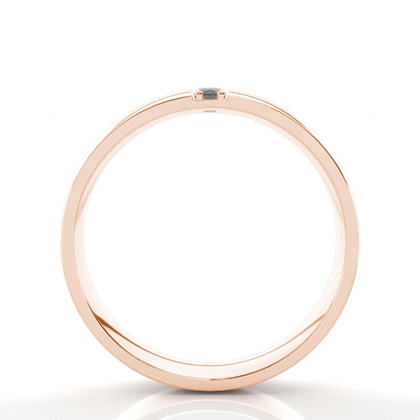 5.00mm Schwarzer Diamant Comfort Fit Ehering für Männer mit Nieten