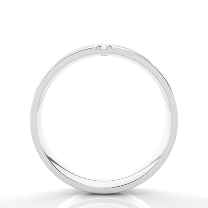 Bequem geschliffener diamanten Herren Trauring