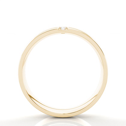 Bequem geschliffener diamanten Herren Trauring