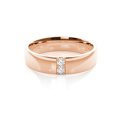 5.00mm Studded Comfort Fit Mens Wedding Band
