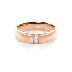 5.00mm Studded Comfort Fit Mens Wedding Band