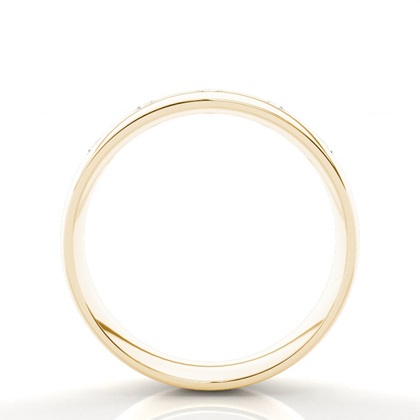 Men's Yellow Gold Diamond Wedding Rings