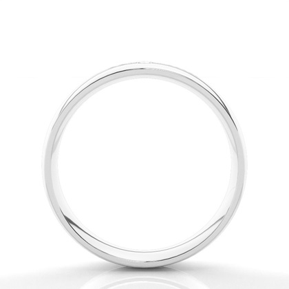 Bequem geschliffener diamanten Herren Trauring