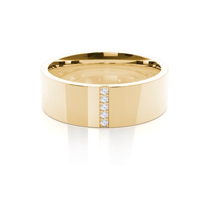 Men's Yellow Gold Wedding Rings & Bands
