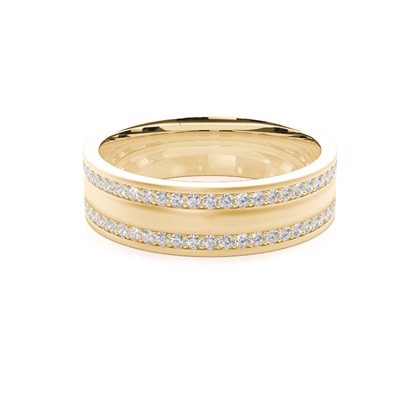 Men's Yellow Gold Wedding Rings & Bands