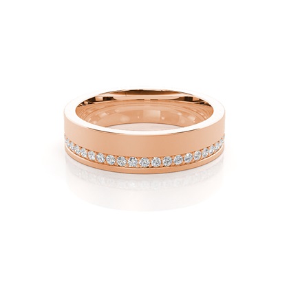 Men's Rose Gold Wedding Rings & Bands