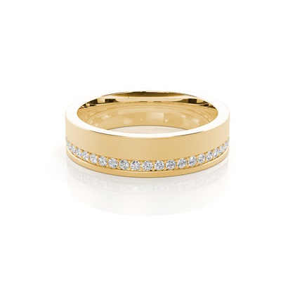 Men's Yellow Gold Wedding Rings & Bands