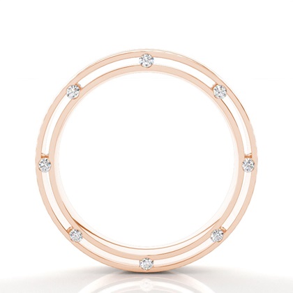 Rose Gold Men's Wedding Bands