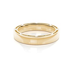 Bequem Geschliffener Diamanten Herren Trauring