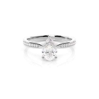 Pear Shaped Diamond Engagement Rings
