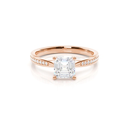 Rose Gold Diamond Engagement Rings