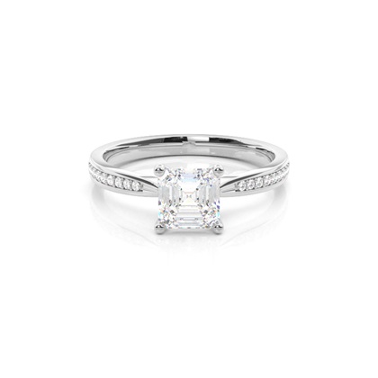 Asscher Diamond Rings
