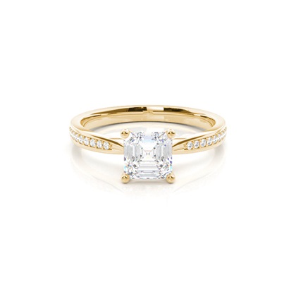 Asscher Diamond Rings