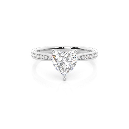 Silver Diamond Engagement Rings