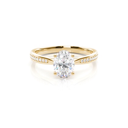 Oval Cut Diamond Rings