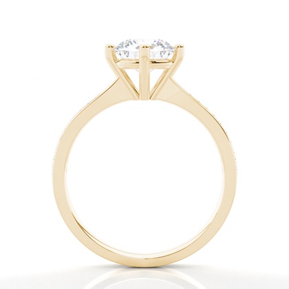 Yellow Gold Moissanite Engagement Rings	