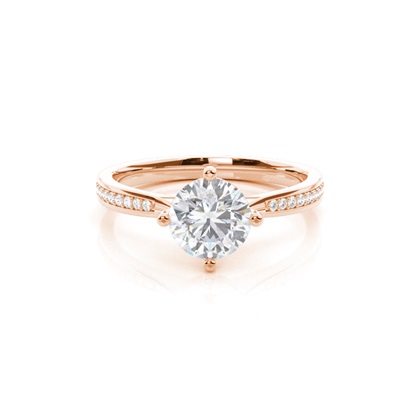 Rose Gold Diamond Engagement Rings