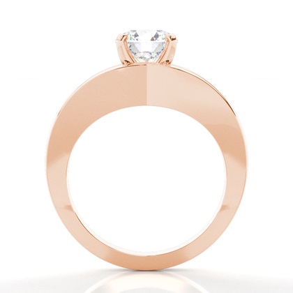 Rose Gold Solitaire Engagement Rings