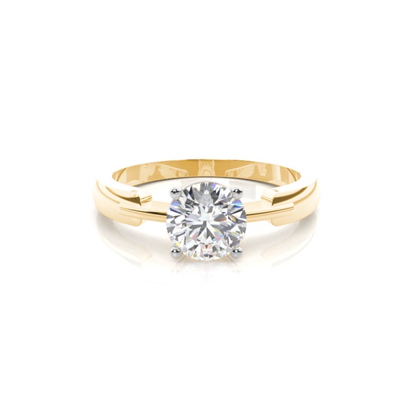 White Gold Round Diamond Engagement Ring
