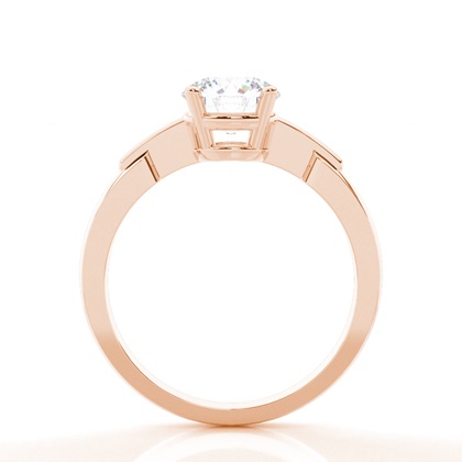 Moissanit ring in einer Krappenfassung