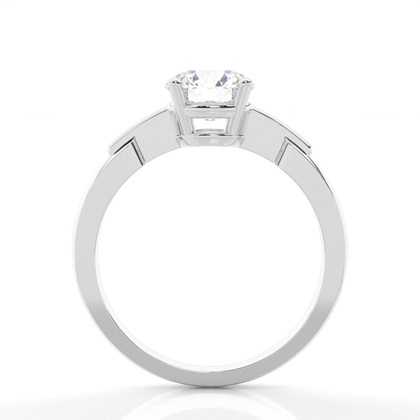 White Gold Round Diamond Engagement Ring