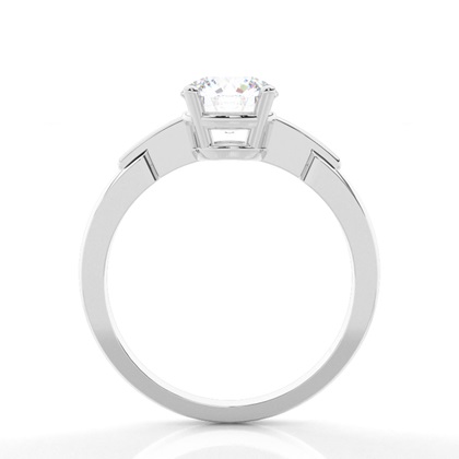 Moissanit ring in einer Krappenfassung