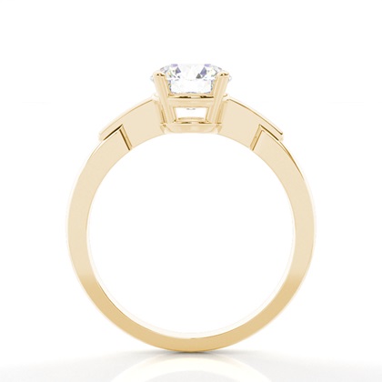 White Gold Round Diamond Engagement Ring