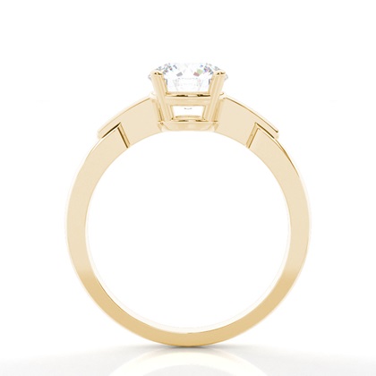 Moissanit ring in einer Krappenfassung