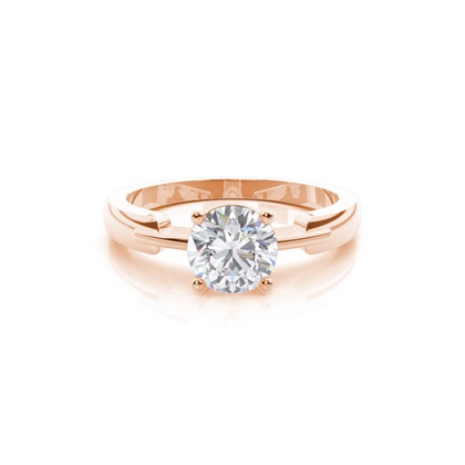 White Gold Moissanite Engagement Ring
