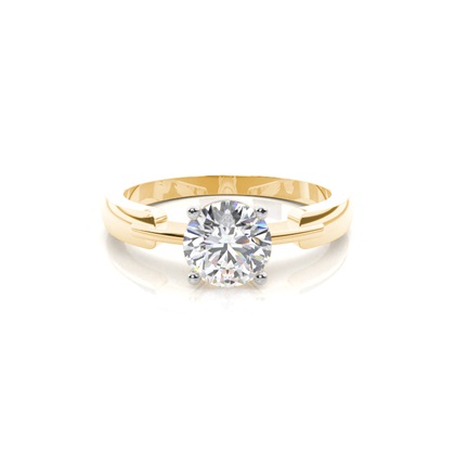 Mixed Metal Diamond Engagement rings