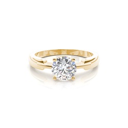 White Gold Round Diamond Engagement Ring
