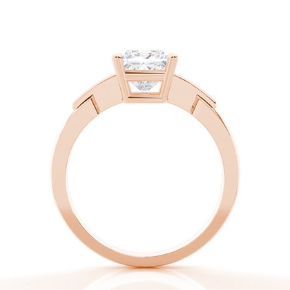 Moissanit ring in einer Krappenfassung