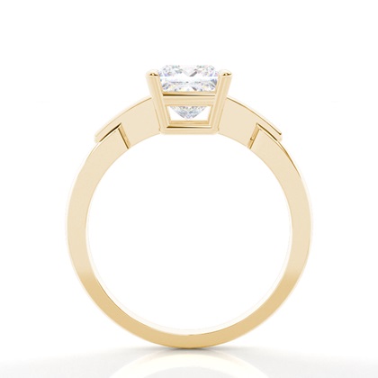 Moissanit ring in einer Krappenfassung