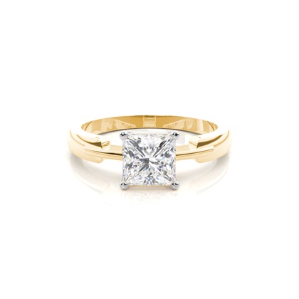 Mixed Metal Diamond Engagement rings