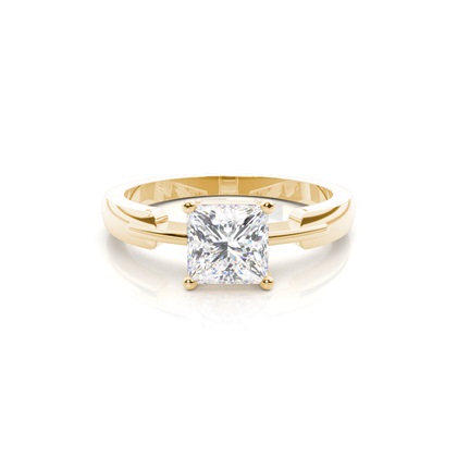 Princess Solitaire Diamond Rings 
