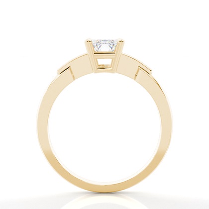 Moissanit ring in einer Krappenfassung