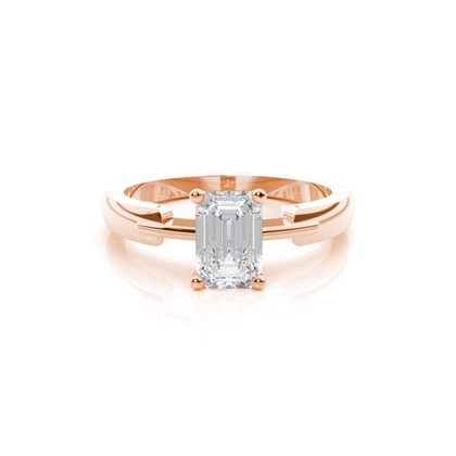 White Gold Moissanite Engagement Ring