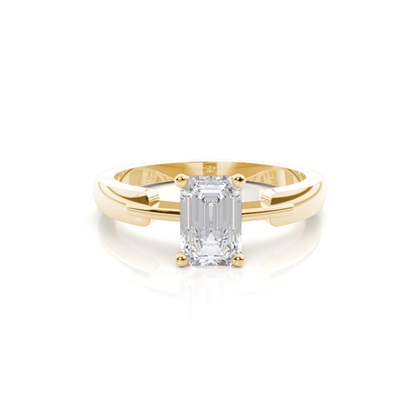 White Gold Moissanite Engagement Ring