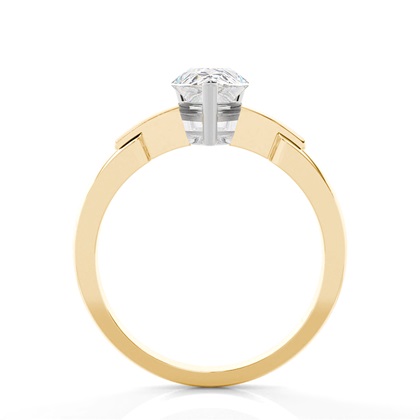 Diamantenring in einer Krappenfassung