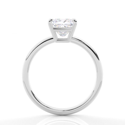 Moissanit ring in einer Krappenfassung