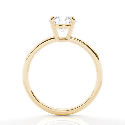 Moissanit ring in einer Krappenfassung