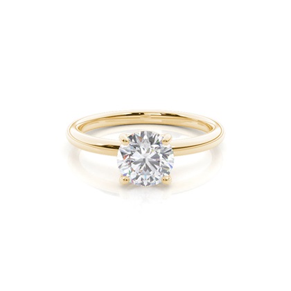 White Gold Moissanite Engagement Ring