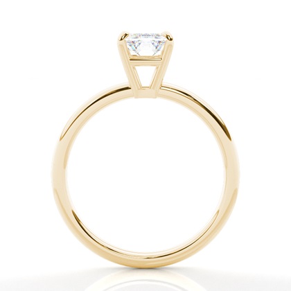 Moissanit ring in einer Krappenfassung