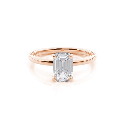 White Gold Moissanite Engagement Ring