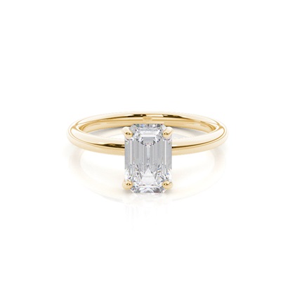 White Gold Moissanite Engagement Ring